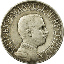 Coin, Italy, Vittorio Emanuele III, 2 Lire, 1908, Rome, VF(30-35), Silver, KM:46