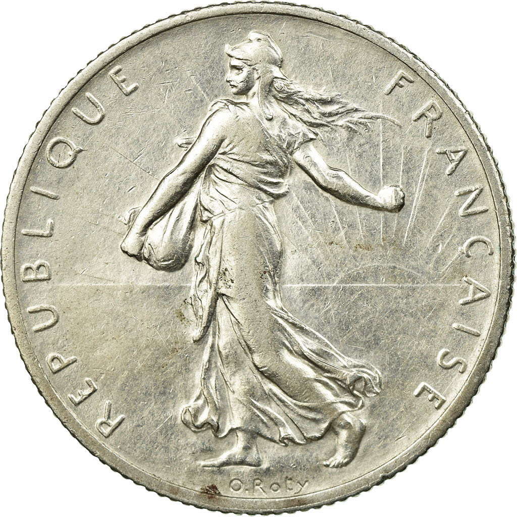 Coin, France, Semeuse, 2 Francs, 1913, Paris, AU(55-58), Silver, KM:845.1
