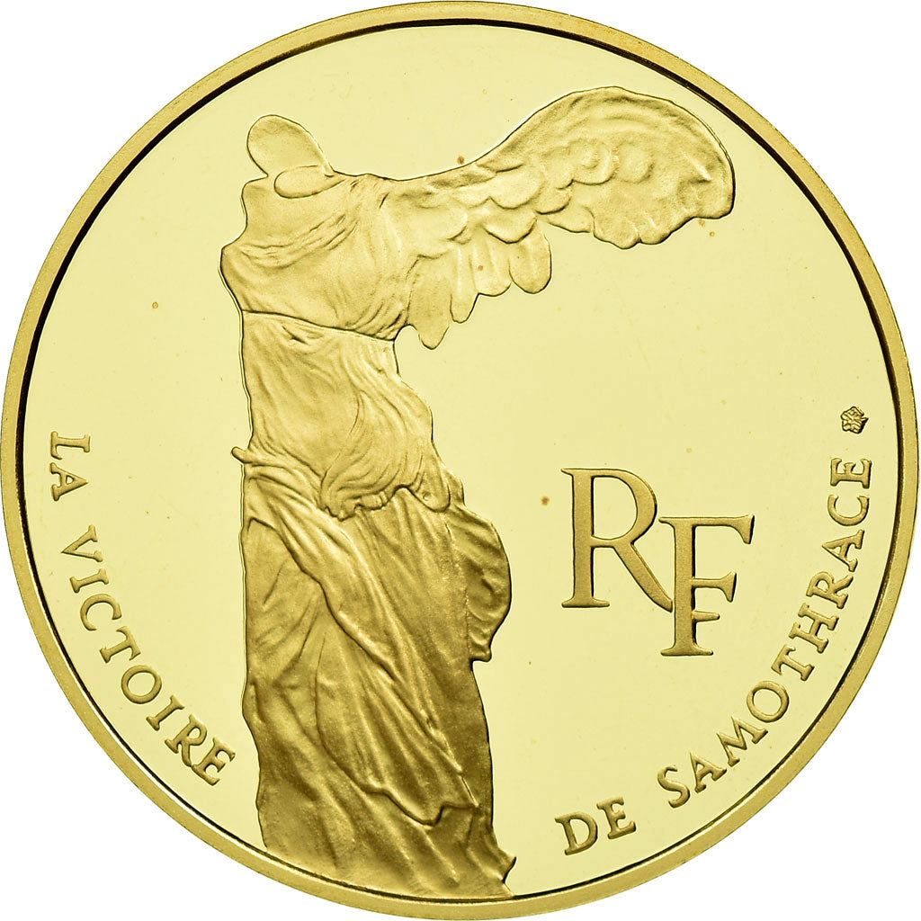 Coin, France, Victoire Samothrace, 100 Francs, 1993, Paris, MS(65-70), Gold