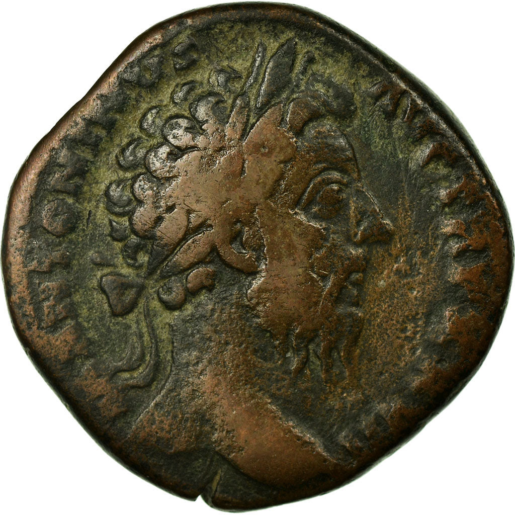 Coin, Marcus Aurelius, Sestertius, Rome, VF(30-35), Copper, Cohen:538