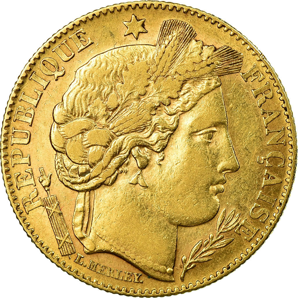 Coin, France, Cérès, 10 Francs, 1899, Paris, EF(40-45), Gold, KM:830