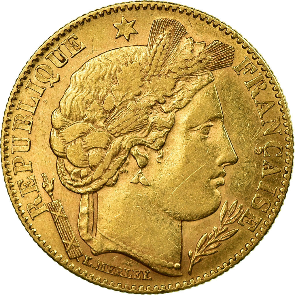 Coin, France, Cérès, 10 Francs, 1899, Paris, EF(40-45), Gold, KM:830
