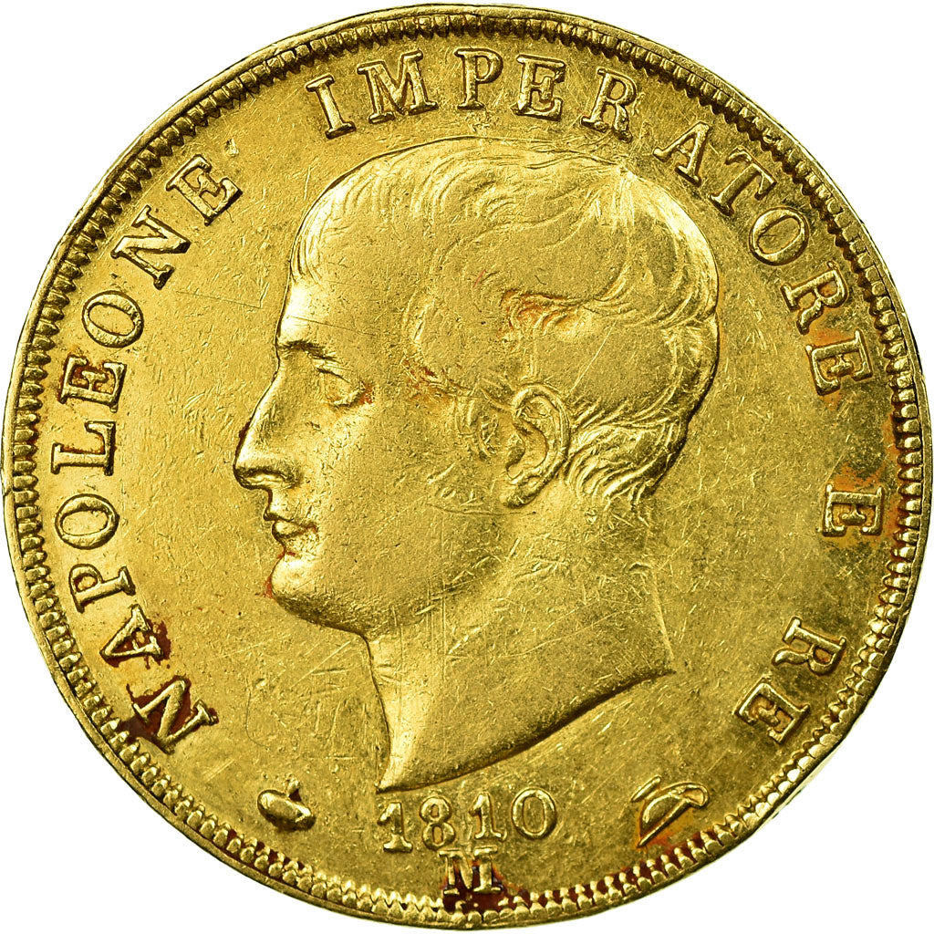 Coin, ITALIAN STATES, KINGDOM OF NAPOLEON, Napoleon I, 40 Lire, 1810, Milan