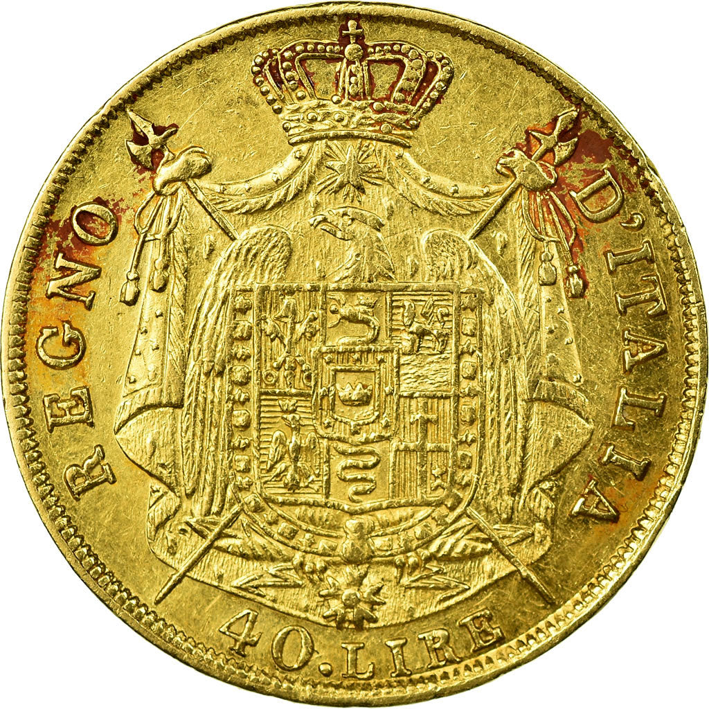 Coin, ITALIAN STATES, KINGDOM OF NAPOLEON, Napoleon I, 40 Lire, 1810, Milan