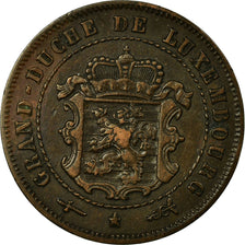 Coin, Luxembourg, William III, 2-1/2 Centimes, 1870, Utrecht, AU(50-53), Bronze