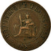 Coin, FRENCH INDO-CHINA, Cent, 1887, Paris, EF(40-45), Bronze, KM:1, Lecompte:39