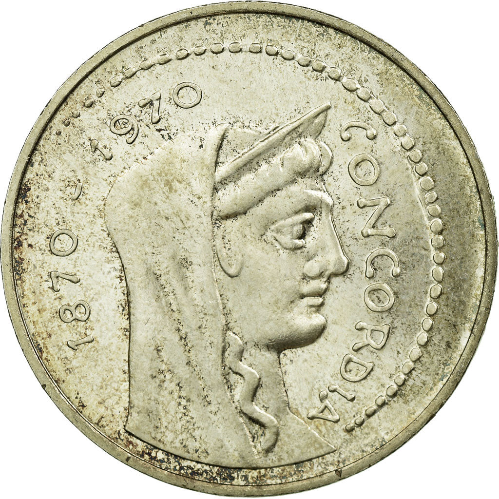 Coin, Italy, 1000 Lire, 1970, Rome, AU(55-58), Silver, KM:101