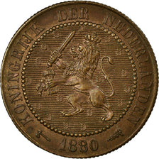 Coin, Netherlands, William III, 2-1/2 Cent, 1880, AU(55-58), Bronze, KM:108.1