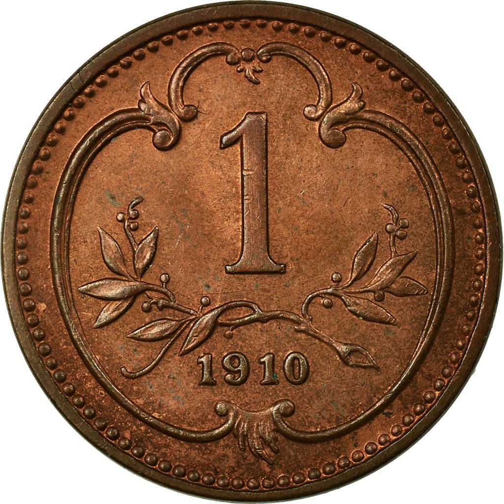 Monnaie, Autriche, Franz Joseph I, Heller, 1910, SUP, Bronze, KM:2800