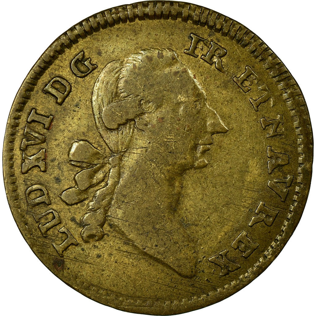Austria, Token, Louis XVI, History, VF(20-25), Brass