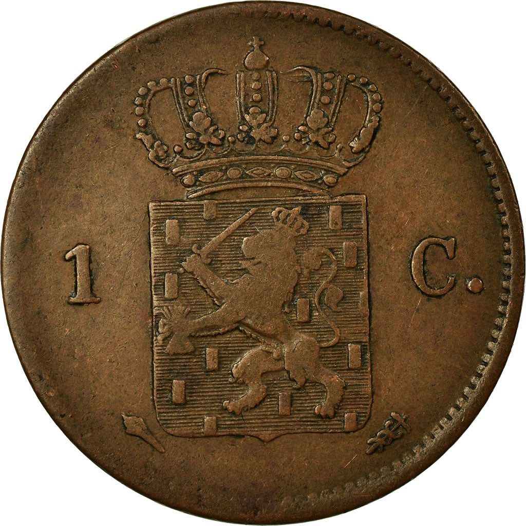 Coin, Netherlands, William I, Cent, 1822, VF(30-35), Copper, KM:47