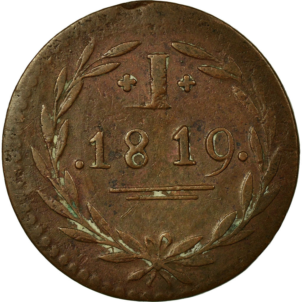 Coin, SWISS CANTONS, BERN, Rappen, 1819, Bern, VF(20-25), Billon, KM:175