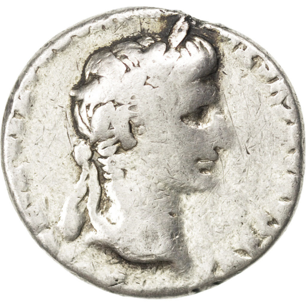 Augustus, Denarius, VF(30-35), Silver, Cohen #43, 3.60