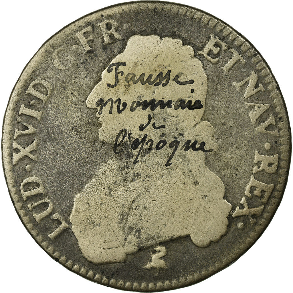Coin, France, Louis XVI, Écu aux branches d'olivier, Ecu, 1790, Paris