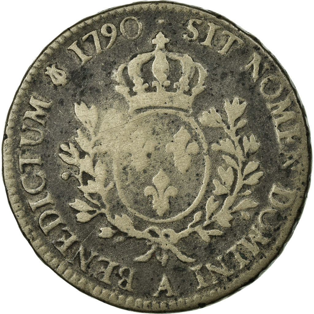 Coin, France, Louis XVI, Écu aux branches d'olivier, Ecu, 1790, Paris