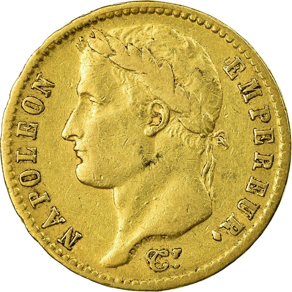 Moneta, Francia, Napoléon I, 20 Francs, 1811, Paris, MB+, Oro, KM:695.1