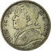 Moneda, Estados italianos, PAPAL STATES, Pius IX, 2 Lire, 1869, BC+, Plata