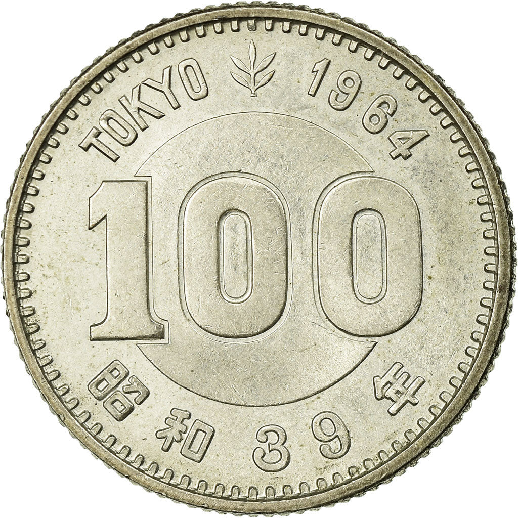 Coin, Japan, Hirohito, 100 Yen, 1964, Tokyo, AU(55-58), Silver, KM:79
