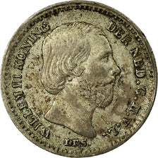 Coin, Netherlands, William III, 5 Cents, 1862, EF(40-45), Silver, KM:91