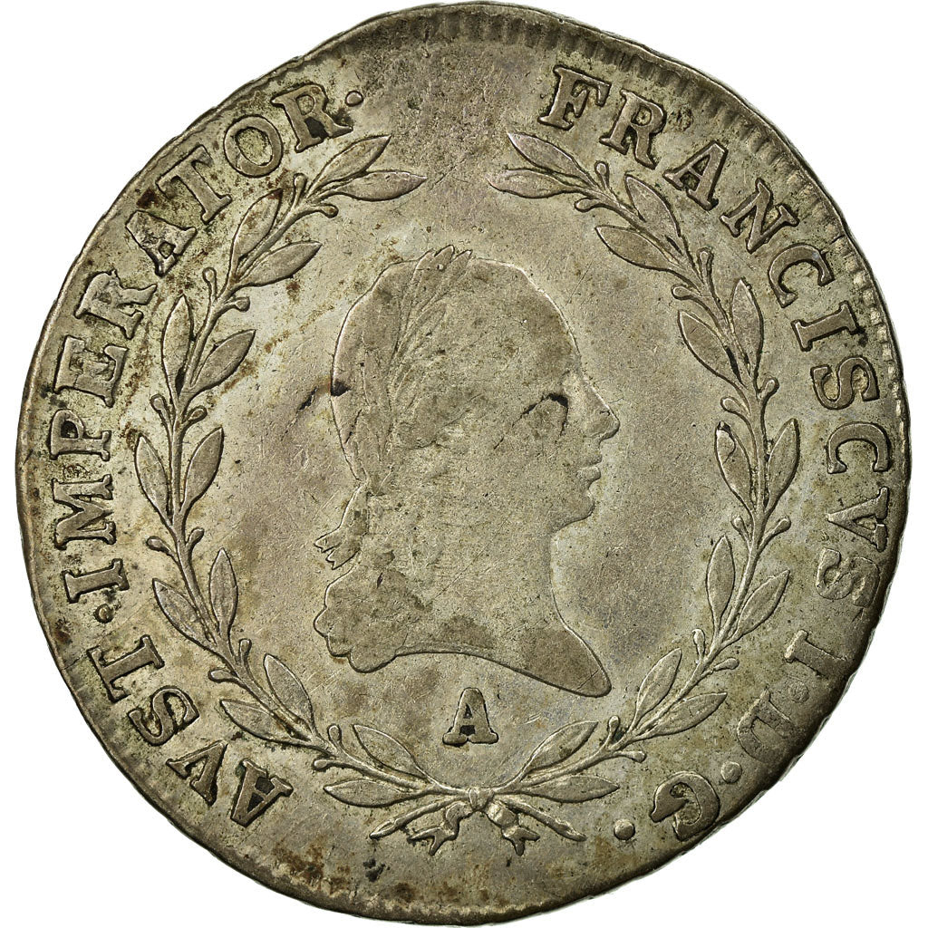 Coin, Austria, Ferdinand I, 20 Kreuzer, 1809, Vienne, VF(30-35), Silver, KM:2141