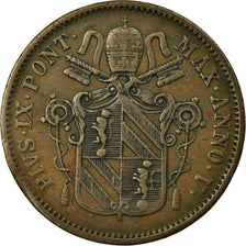 Moneta, DEPARTAMENTY WŁOSKIE, PAPAL STATES, Pius IX, Baiocco, 1850, Roma