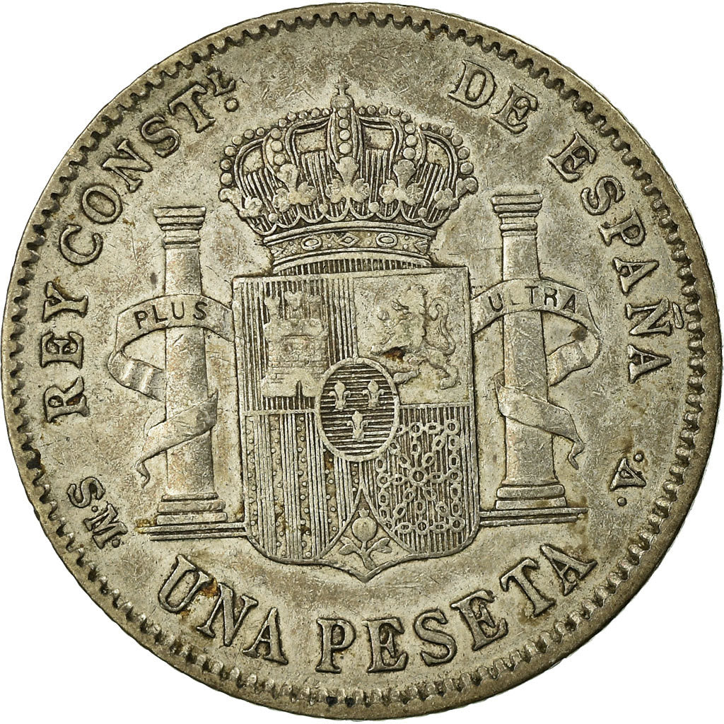 Monnaie, Espagne, Alfonso XIII, Peseta, 1900, Madrid, SUP, Argent, KM:706