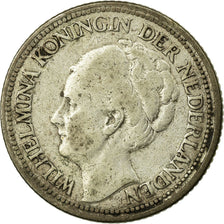 Coin, Netherlands, Wilhelmina I, 25 Cents, 1926, VF(30-35), Silver, KM:164