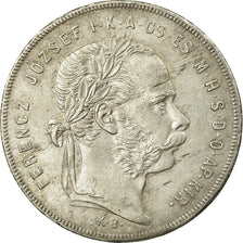 Coin, Hungary, Franz Joseph I, Forint, 1879, Kremnitz, AU(55-58), Silver