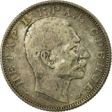 Moneta, Serbia, Peter I, 2 Dinara, 1915, Paris, BB, Argento, KM:26.3