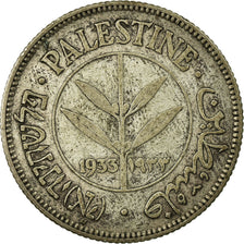 Coin, Palestine, 50 Mils, 1933, AU(50-53), Silver, KM:6