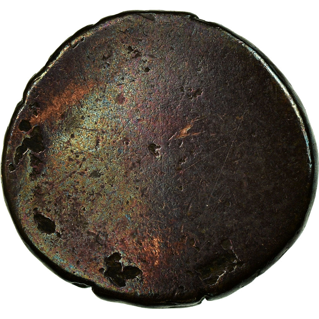 Coin, Cambodia, 2 Pe, 1/2 Fuang, 1847, AU(55-58), Billon, KM:7