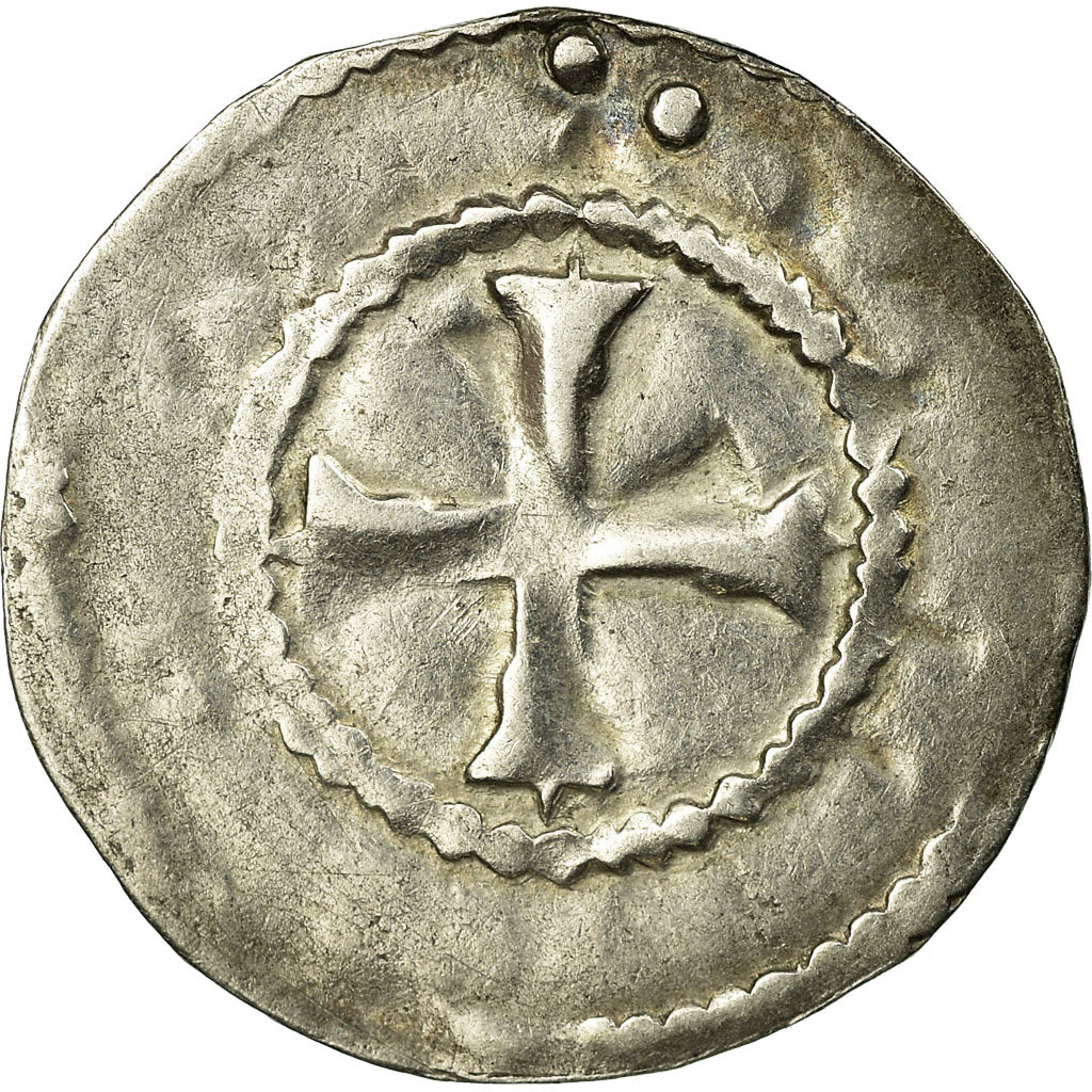 Coin, France, Auxerre, Anonymous, Denarius, VF(30-35), Silver, Boudeau:1730
