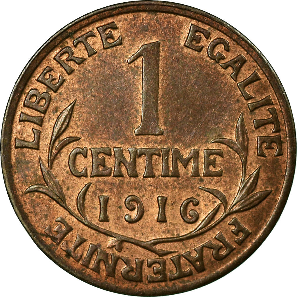 Coin, France, Dupuis, Centime, 1916, Paris, AU(55-58), Bronze, KM:840