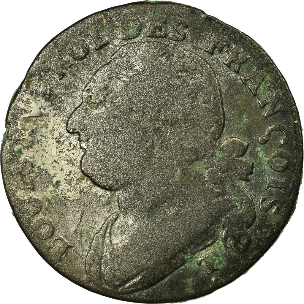 Coin, France, Louis XVI, 12 Deniers, 1792, Nantes, VF(20-25), Bronze, Gadoury:15