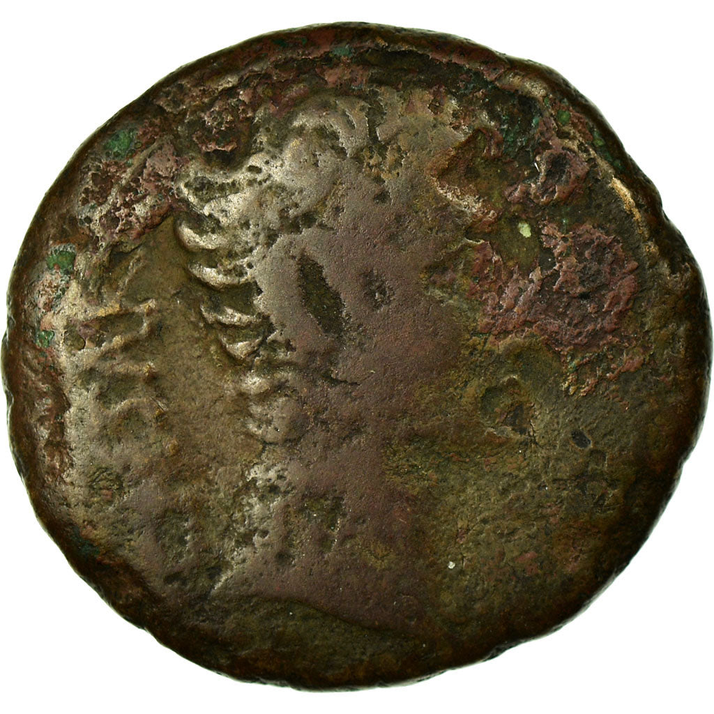 Coin, Augustus, As, 25 BC, Asia Minor, VF(30-35), Bronze, RIC:486