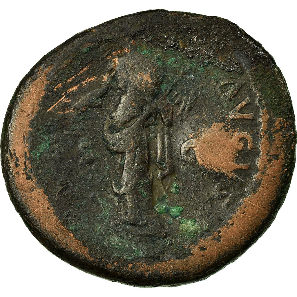 Coin, Vespasian, As, Roma, F(12-15), Copper