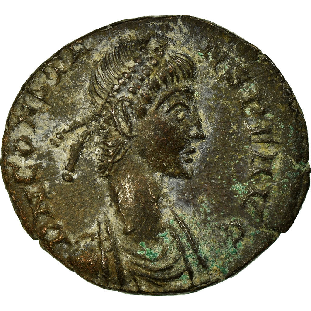 Munten, Constans, Half Maiorina, Trier, ZF, Koper, RIC:234