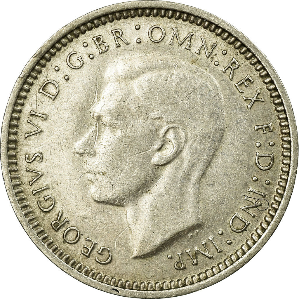Coin, Australia, George VI, Threepence, 1947, Melbourne, EF(40-45), Silver