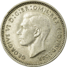 Coin, Australia, George VI, Threepence, 1947, Melbourne, EF(40-45), Silver