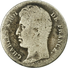 Moneta, Francia, Charles X, 1/2 Franc, 1828, Lille, B+, Argento, KM:723.13