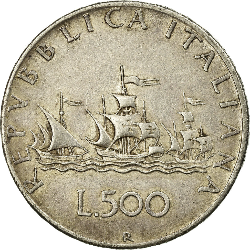 Coin, Italy, 500 Lire, 1958, Rome, EF(40-45), Silver, KM:98