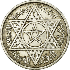 Morocco, Mohammed V, 100 Francs, 1953, Paris, EF(40-45), Silver, KM:52