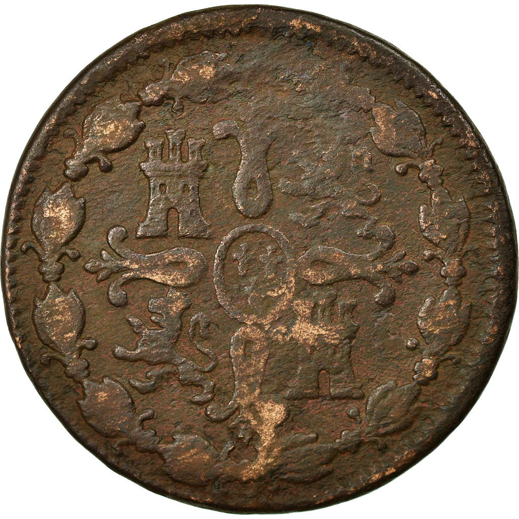 Coin, Spain, Charles IV, 8 Maravedis, 1800, Segovia, VF(30-35), Copper, KM:428
