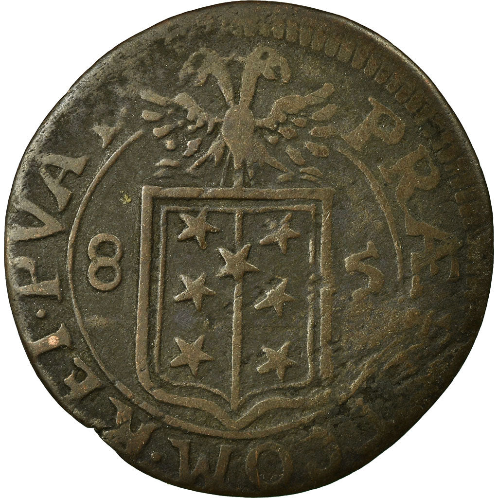 Coin, SWISS CANTONS, SITTEN, Quart, Vierer, 1685, VF(30-35), Billon, KM:23