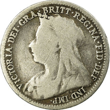 Coin, Great Britain, Victoria, 3 Pence, 1900, VF(30-35), Silver, KM:777