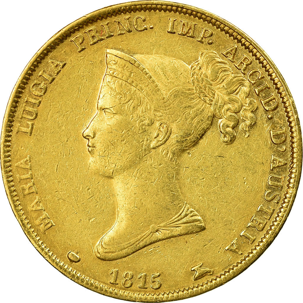 Coin, ITALIAN STATES, PARMA, Maria Luigia, 40 Lire, 1815, Parma, EF(40-45)