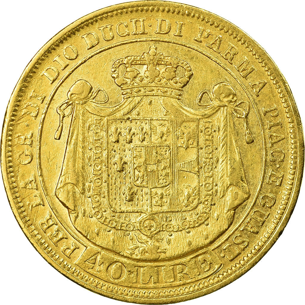 Coin, ITALIAN STATES, PARMA, Maria Luigia, 40 Lire, 1815, Parma, EF(40-45)