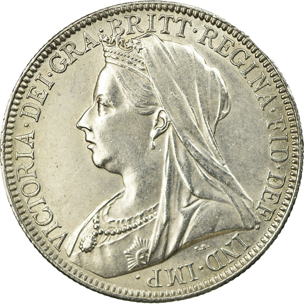 Münze, Großbritannien, Victoria, Florin, Two Shillings, 1901, London, UNZ