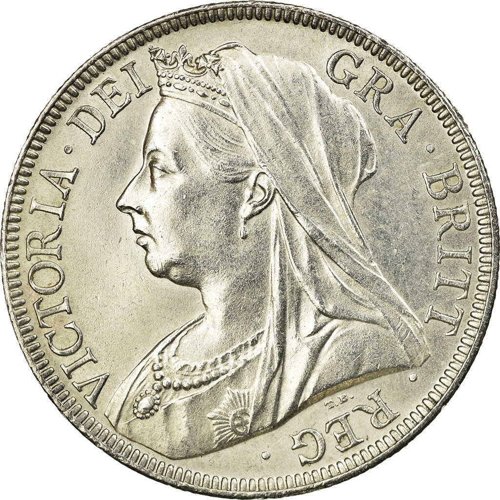 Coin, Great Britain, Victoria, 1/2 Crown, 1899, MS(63), Silver, KM:782
