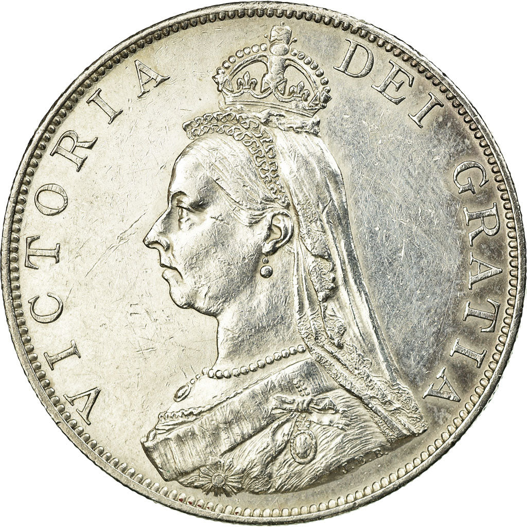 Coin, Great Britain, Victoria, Double Florin, 1887, MS(60-62), Silver, KM:763